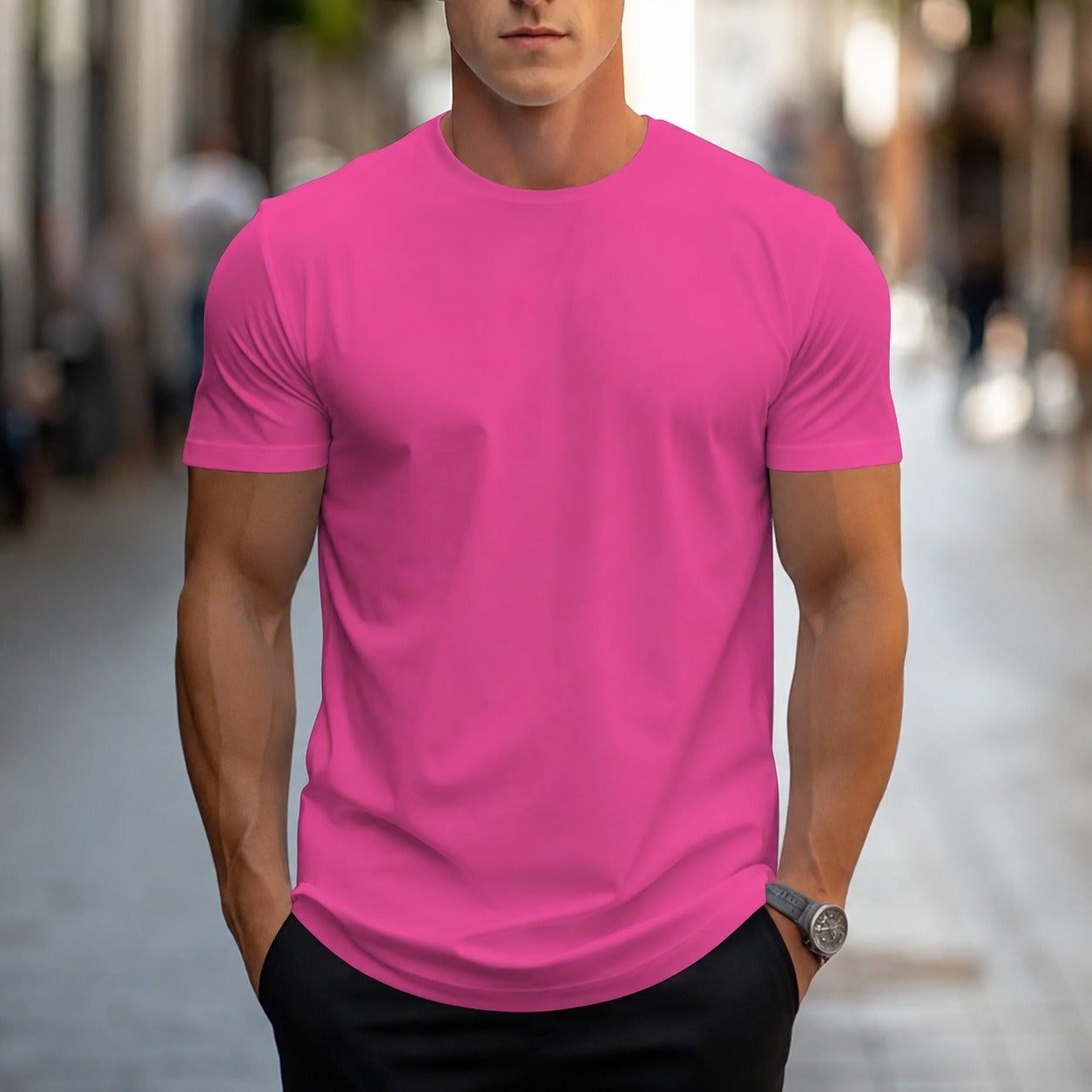Owen - Legeres, unifarbenes Herren-T-Shirt
