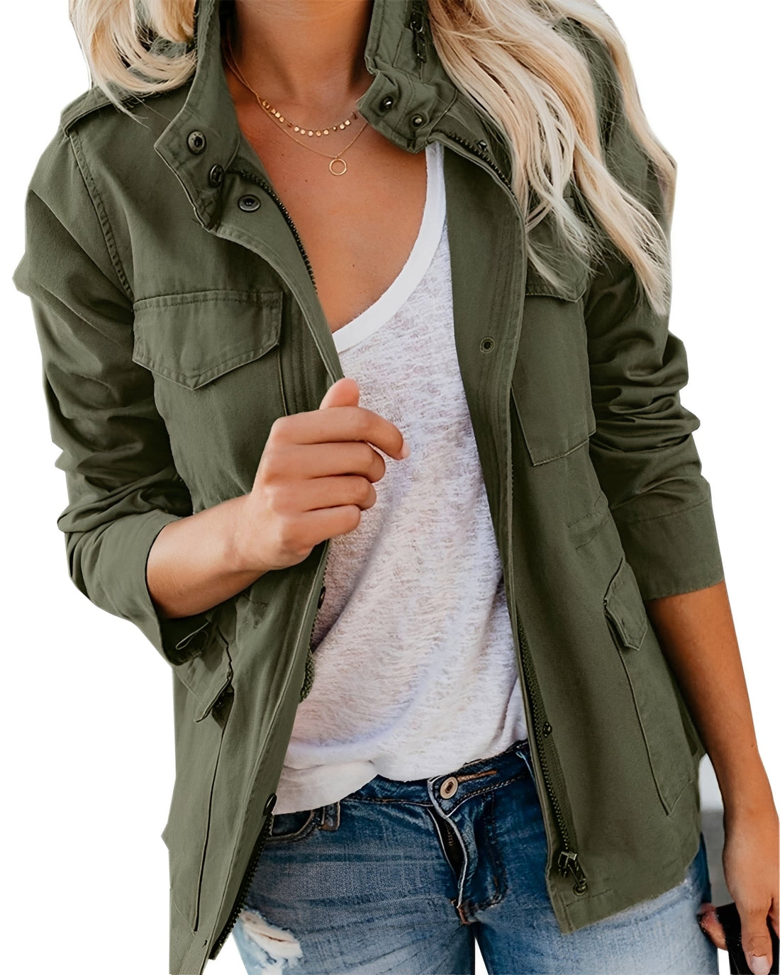 Elodie - Elegante Jacke mit Taschen