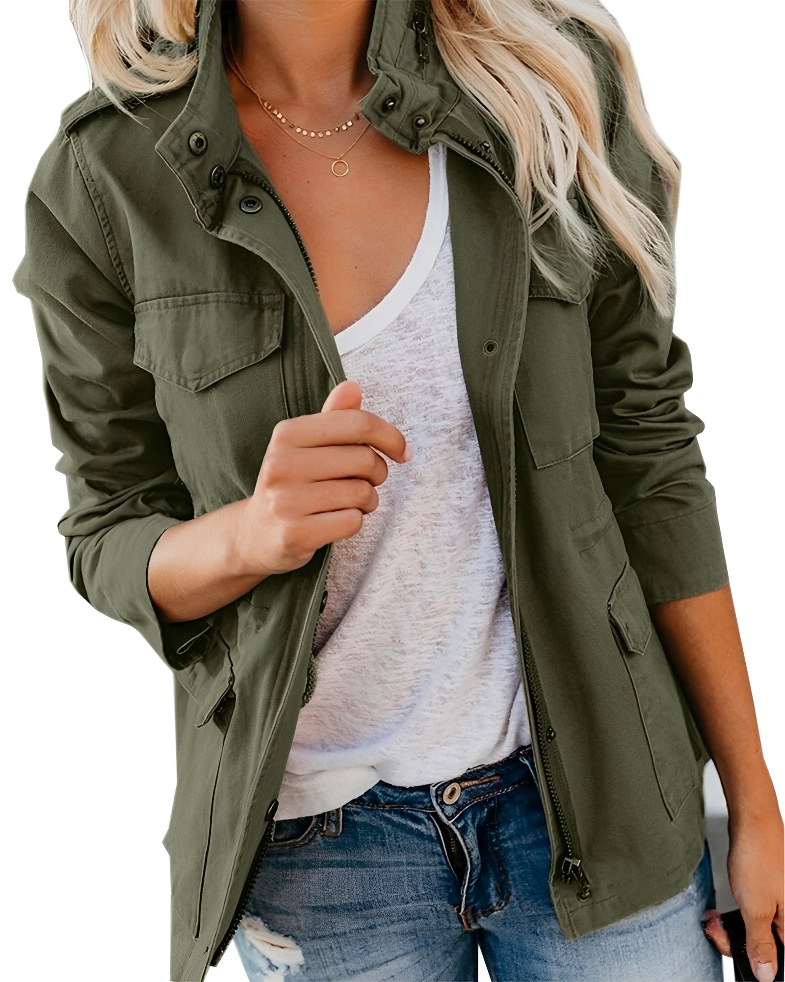 Elodie - Elegante Jacke mit Taschen