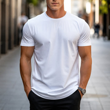 Owen - Legeres, unifarbenes Herren-T-Shirt