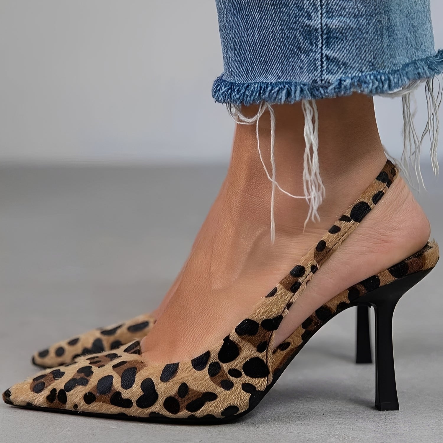 Anish - Modische bedruckte Sandalen mit Absatz