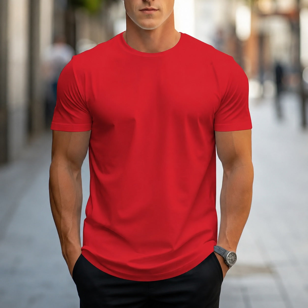 Owen - Legeres, unifarbenes Herren-T-Shirt