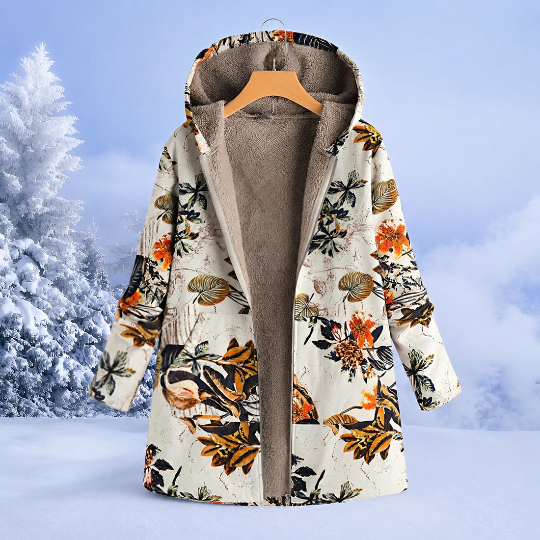 FluffCoat - Bunte, elegante Winterjacke