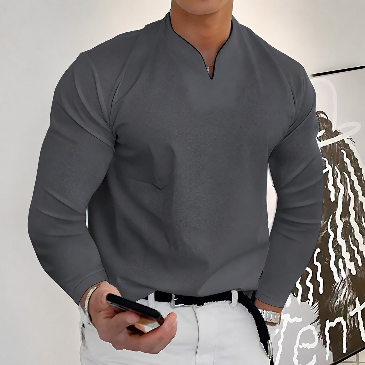 Corentin - Elegantes Herrenhemd mit langen Ärmeln
