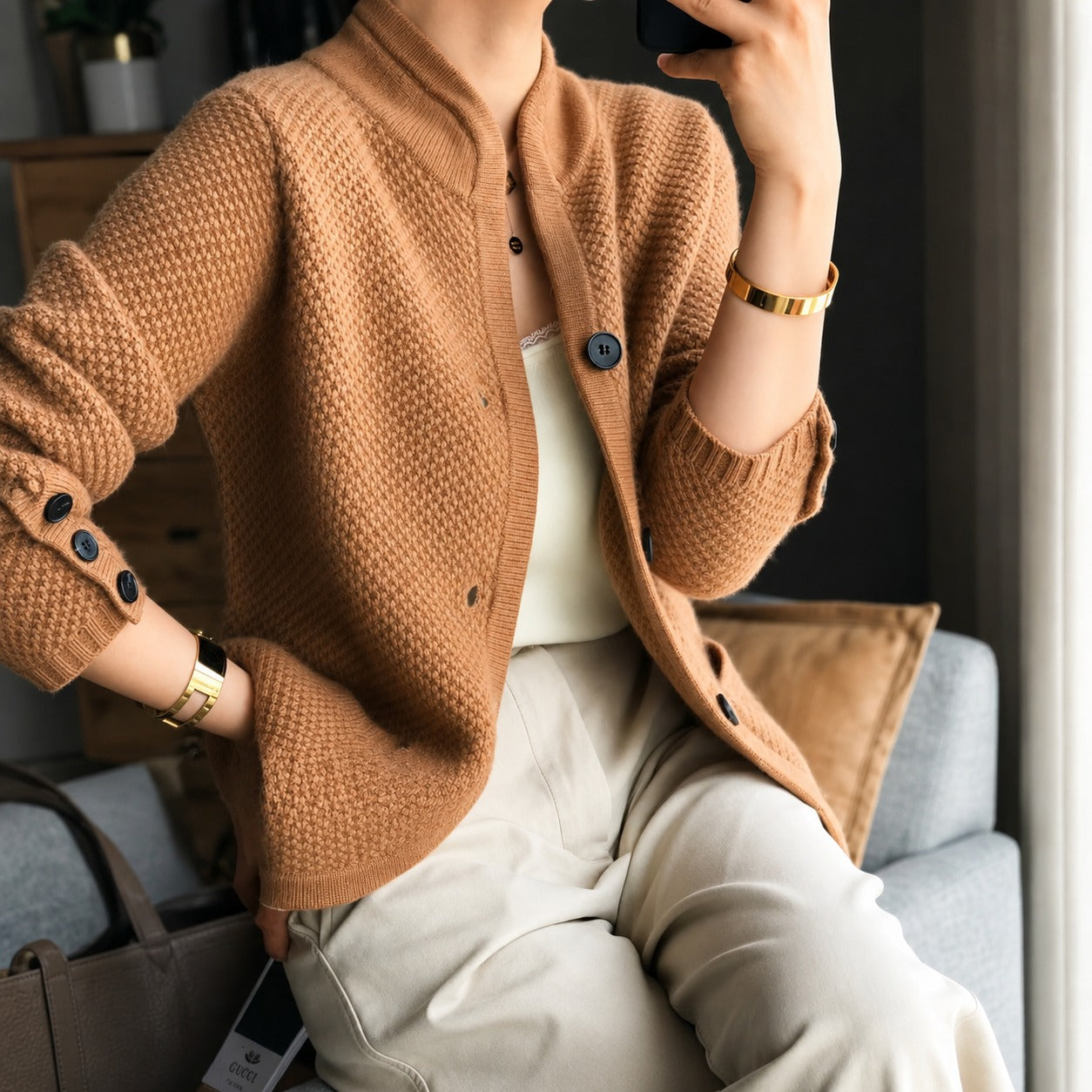 Edda - Kuscheliger Cardigan mit Knöpfen
