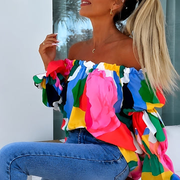 Priya - Modische Bunte Bluse