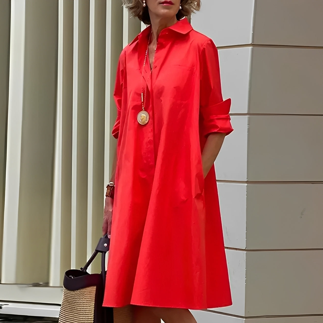 Alissa - Komfortables und lässiges Midikleid für Damen