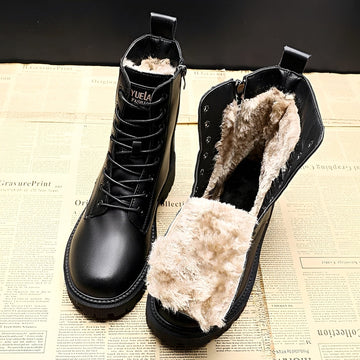 Adelpha - Schwarze Winterstiefel für kalte Tage