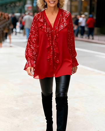 Katie - Stylische Rüschenbluse