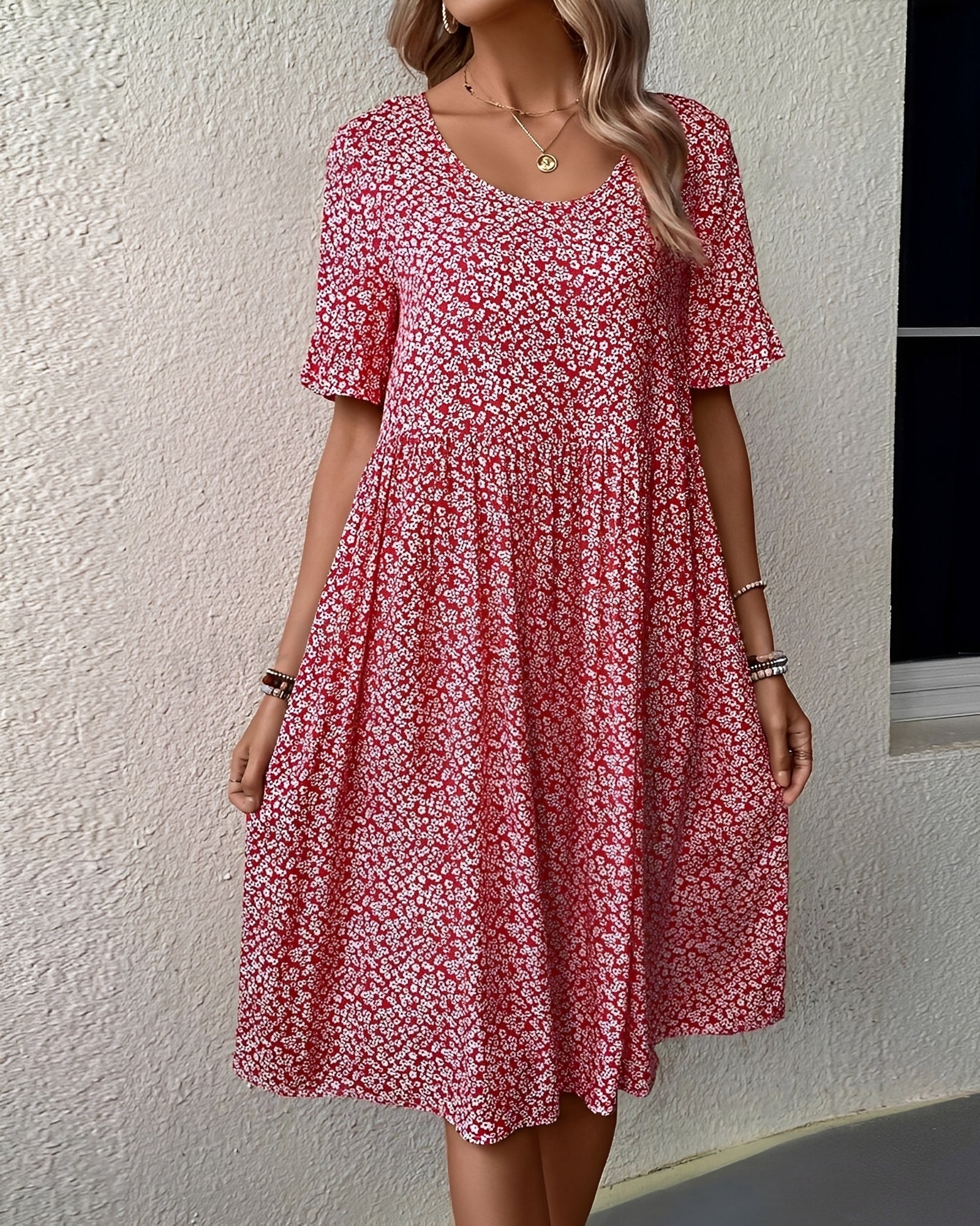 Michaela - Midikleid mit floralen Mustern