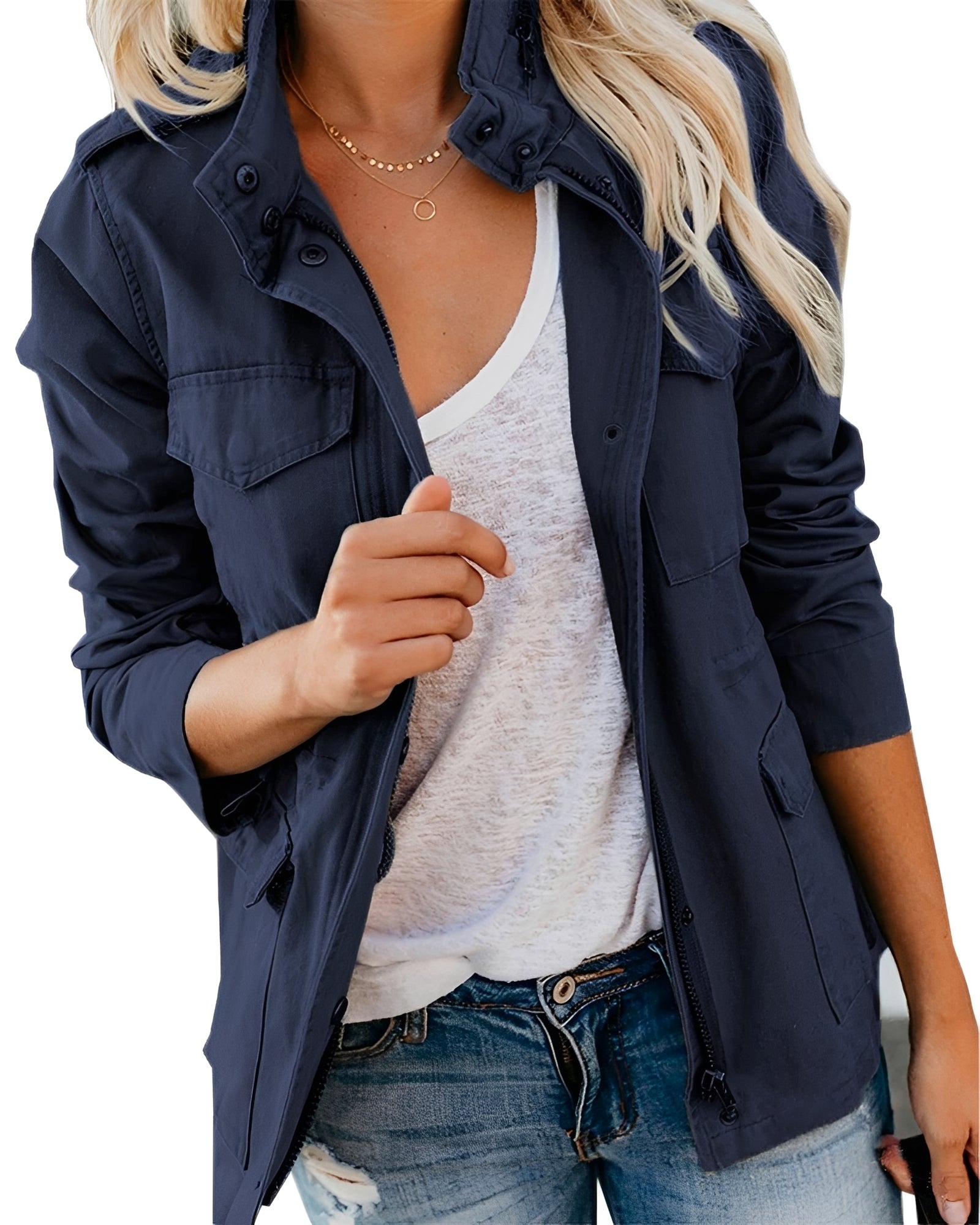 Elodie - Elegante Jacke mit Taschen