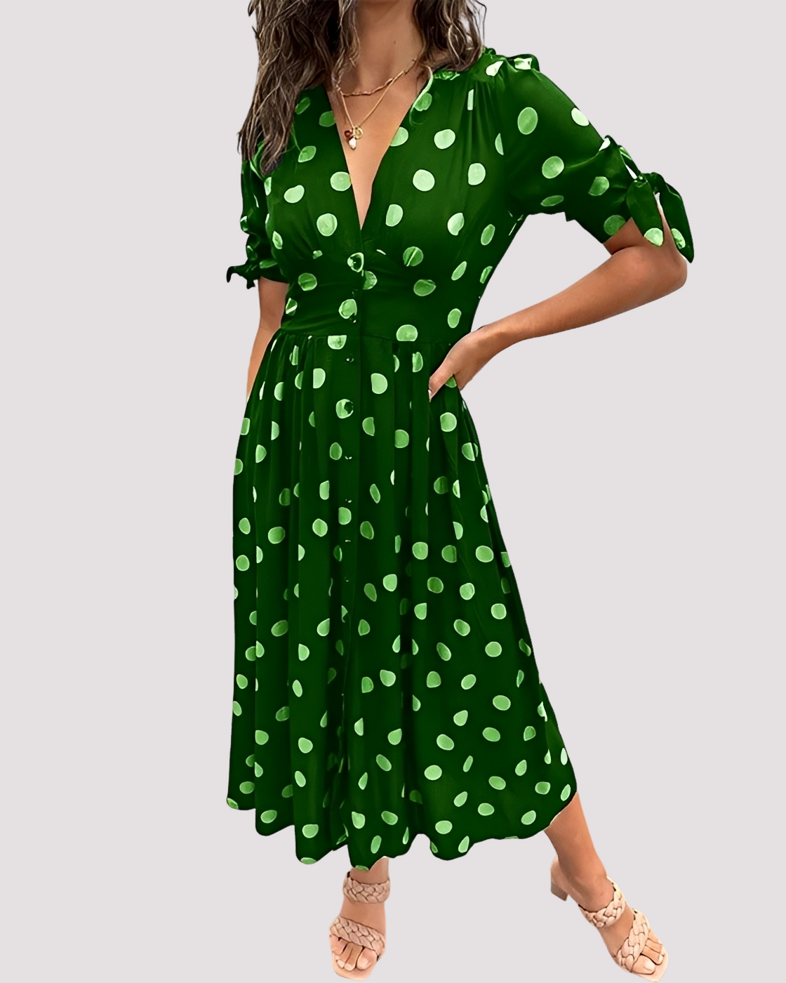 Nicole - Elegantes Punktkleid