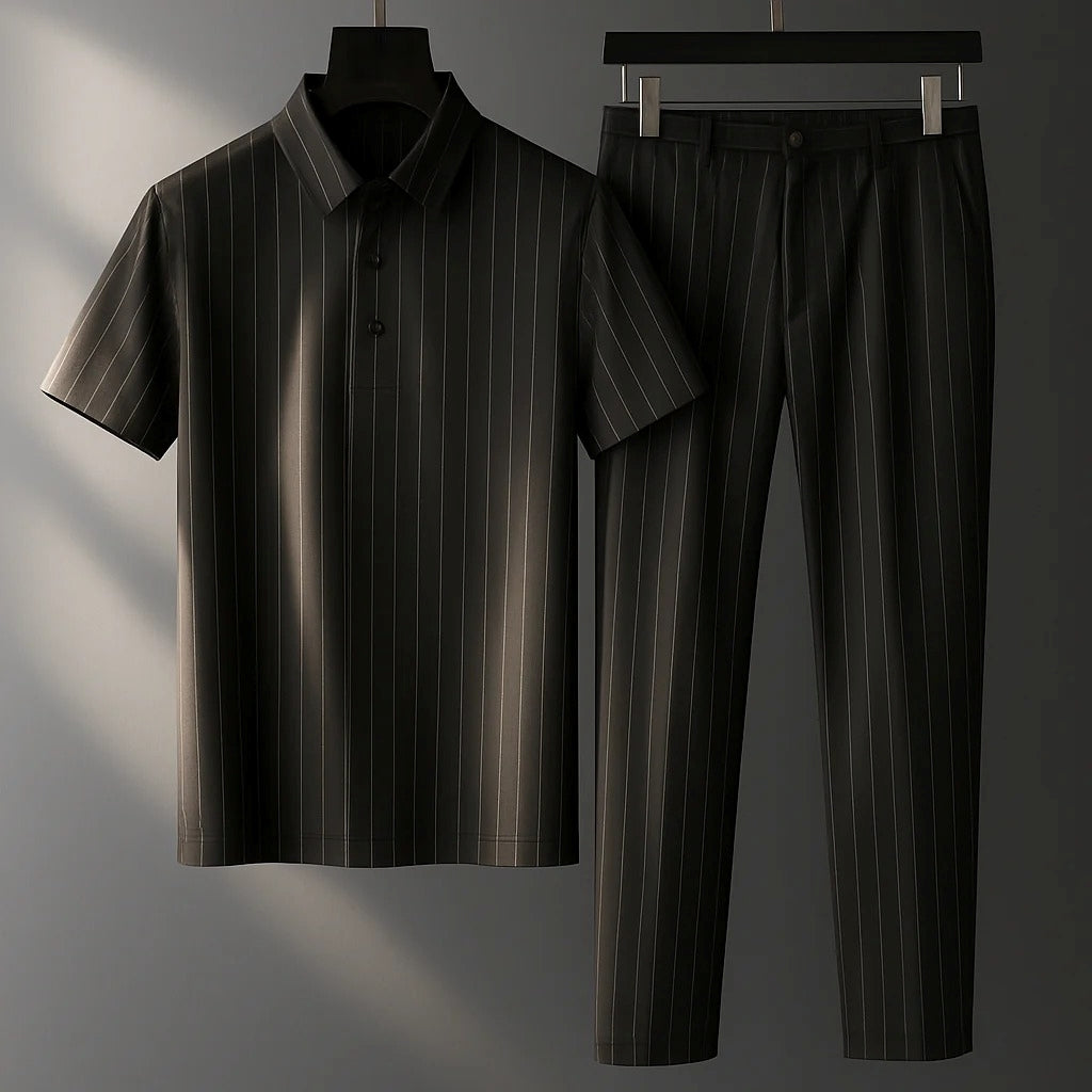 Donny - Lässig gestreiftes Polo-Set