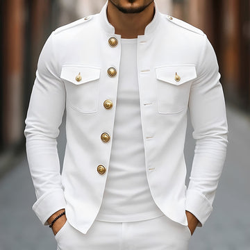 Leighton - Legere Klassische Jacke mit Knöpfen