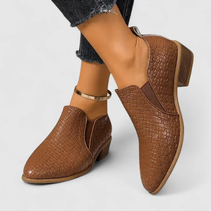 Ellie - Spitz zulaufende klobige Loafers