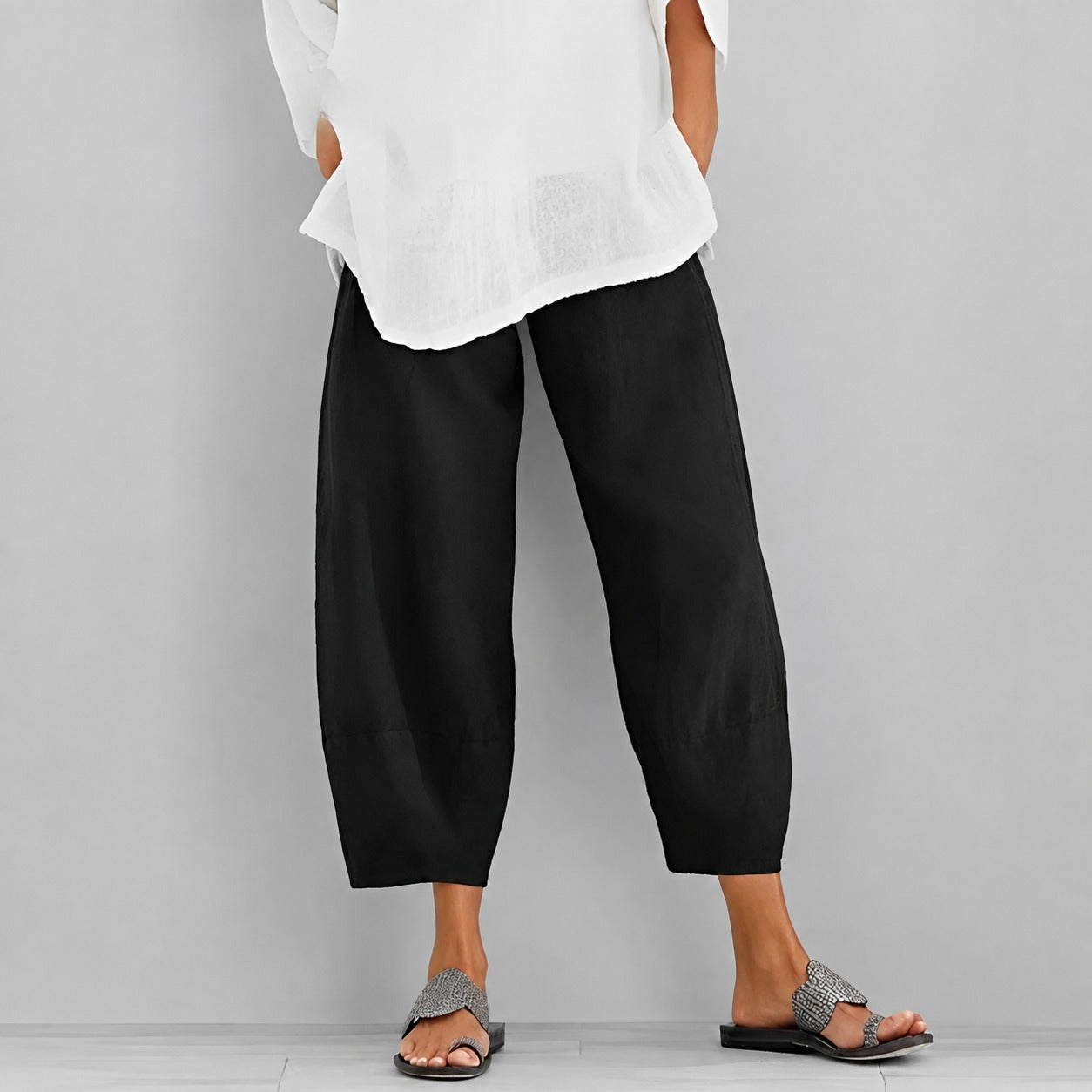 Alethea - Komfortable, weit geschnittene Sommerhose