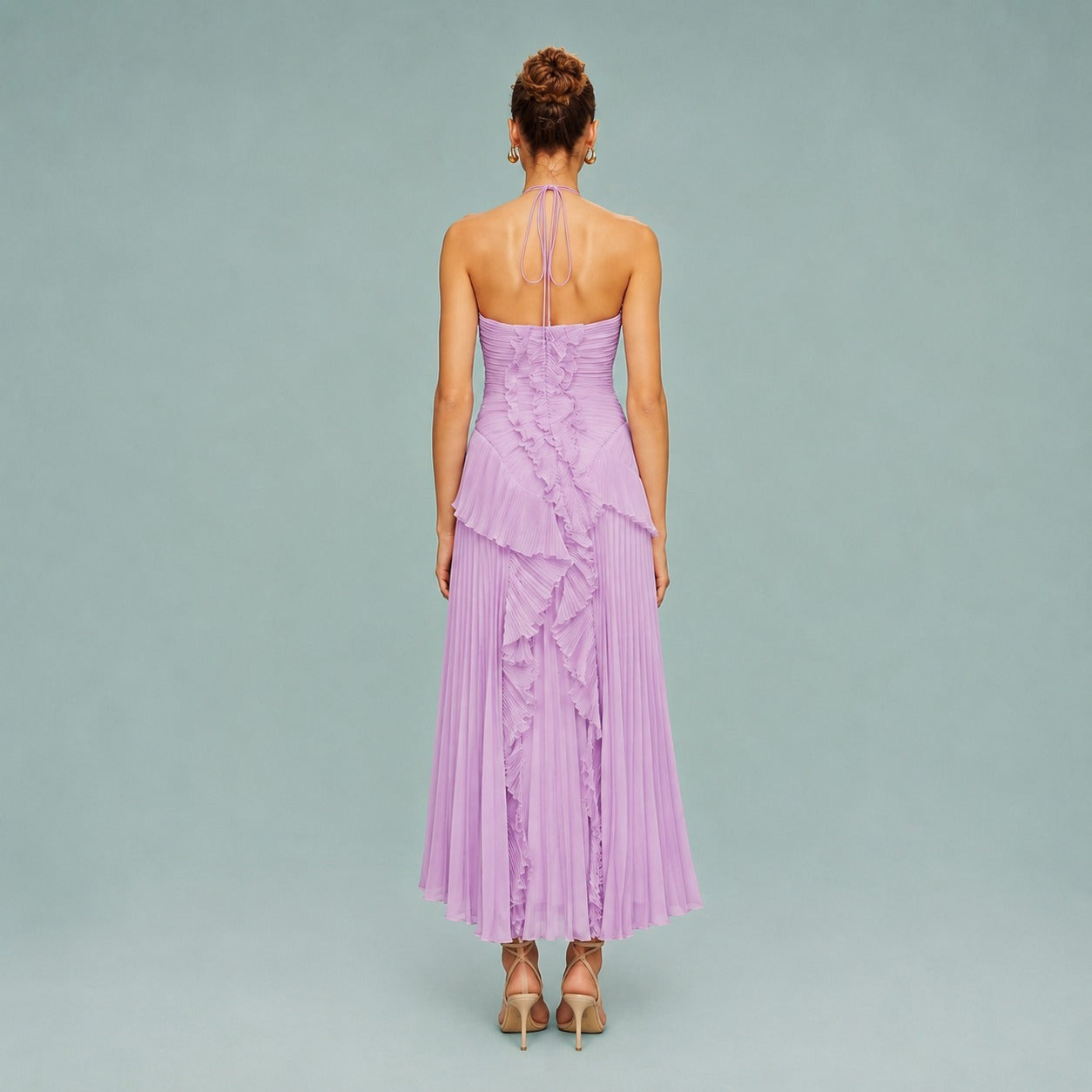 Roxan - Einfaches Ein-Schulter-Maxikleid