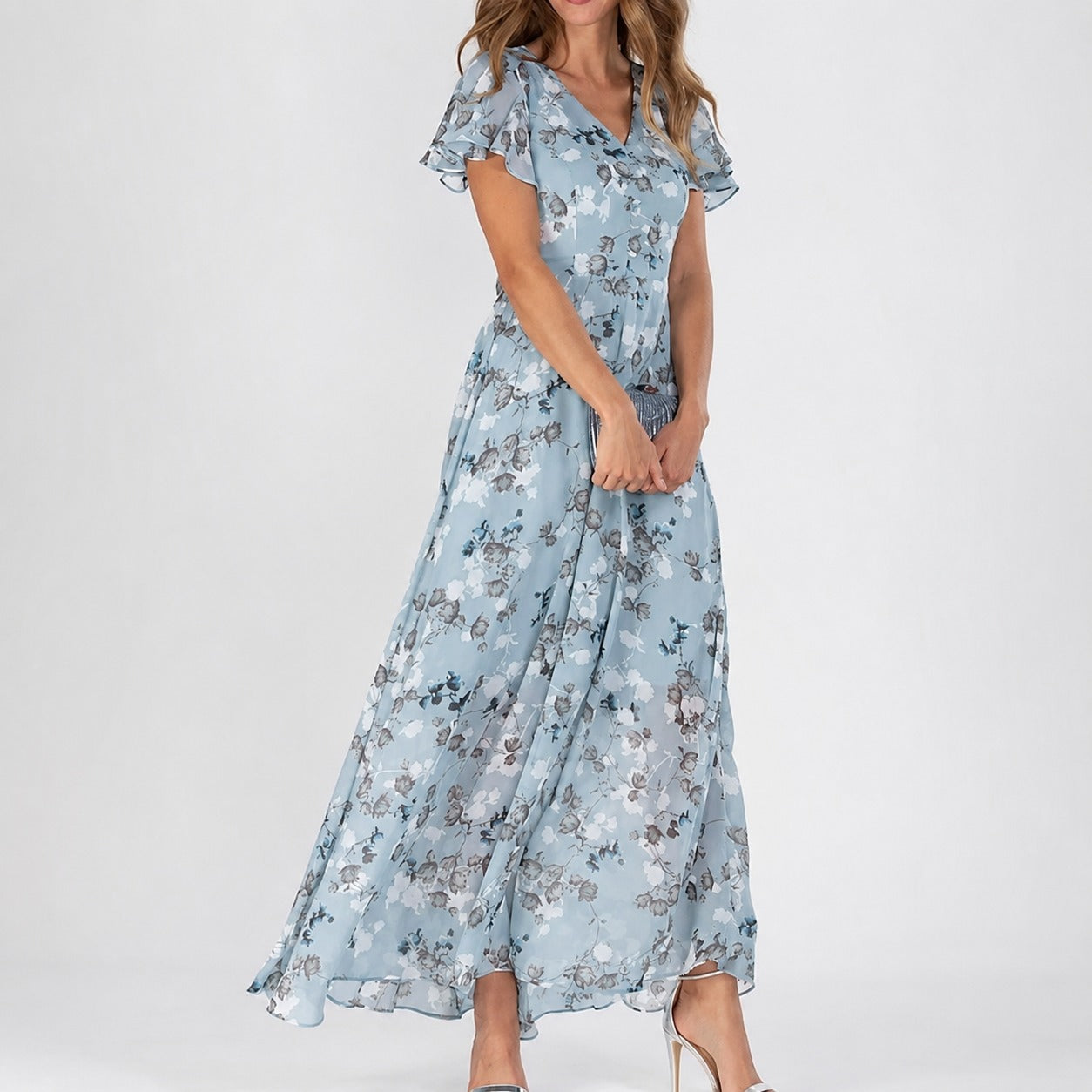 Lea - Ein vielseitiges Midi-Kleid mit Blumenmuster für jede Gelegenheit