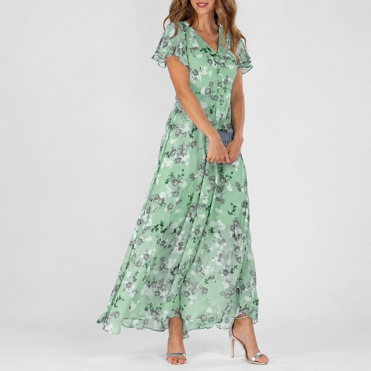 Lea - Ein vielseitiges Midi-Kleid mit Blumenmuster für jede Gelegenheit