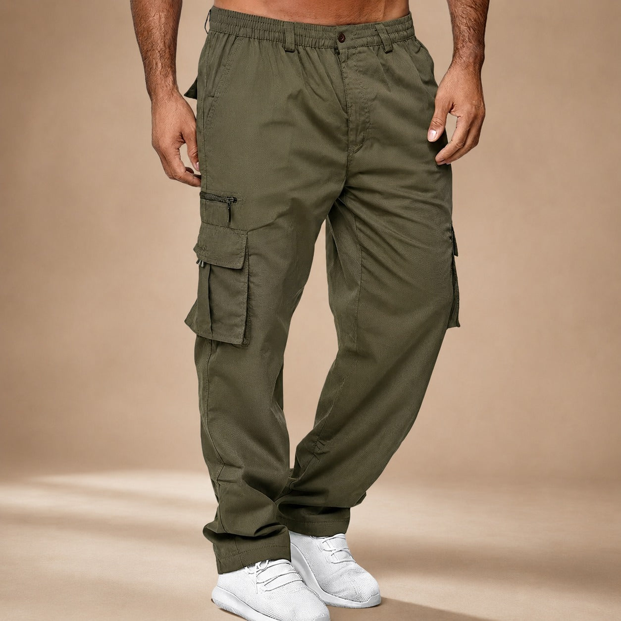 Brody - Bequem sitzende, lockere Cargo-Hosen