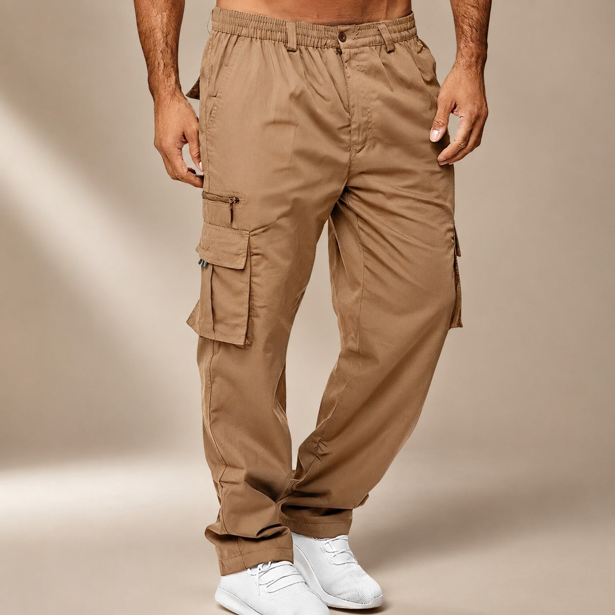 Brody - Bequem sitzende, lockere Cargo-Hosen