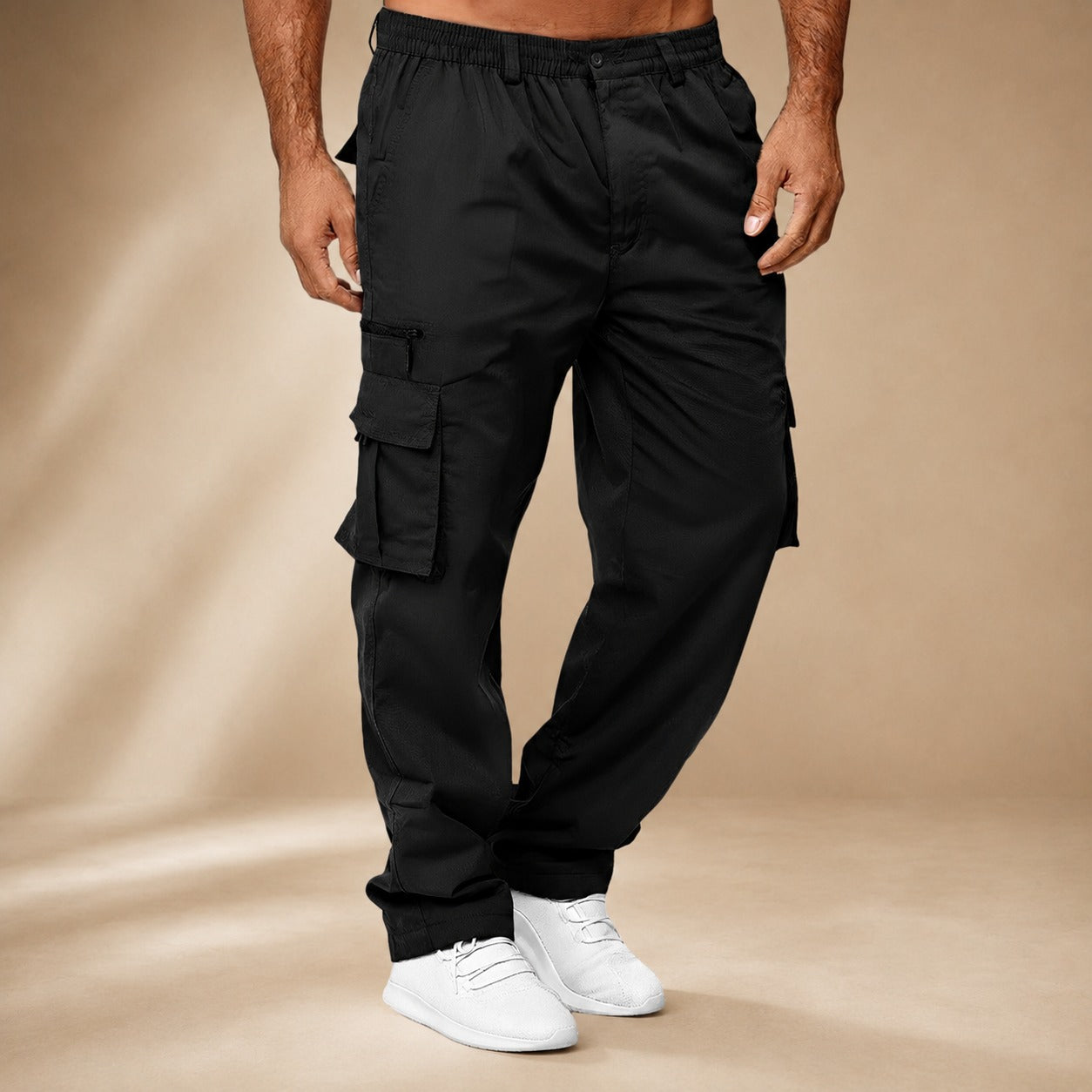 Brody - Bequem sitzende, lockere Cargo-Hosen