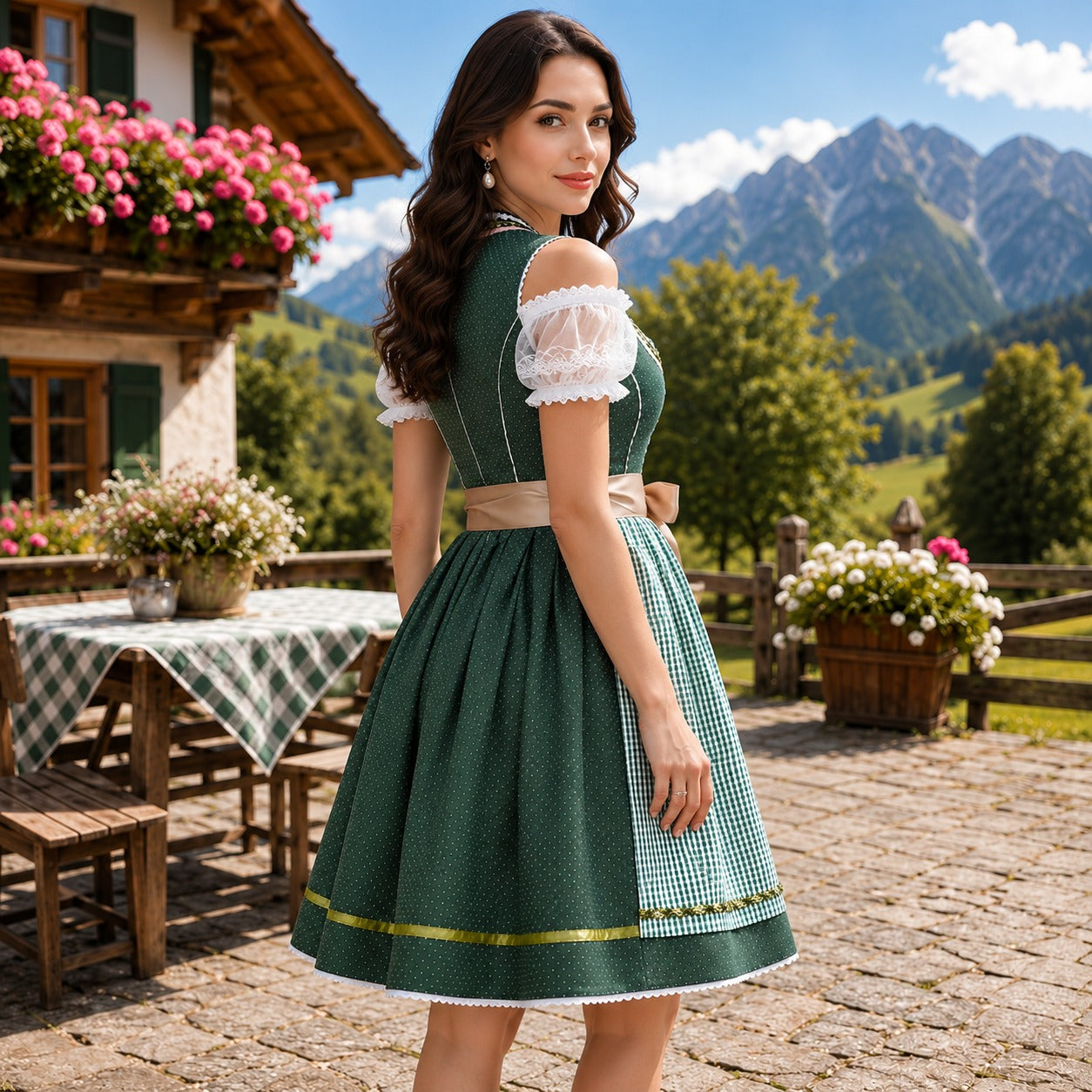 Amna - Bezauberndes Oktoberfest-Mini-Dirndl