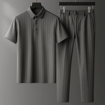 Donny - Lässig gestreiftes Polo-Set