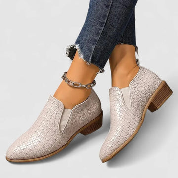Ellie - Spitz zulaufende klobige Loafers