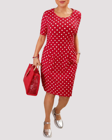 Carolyn - Lässiges Punktkleid