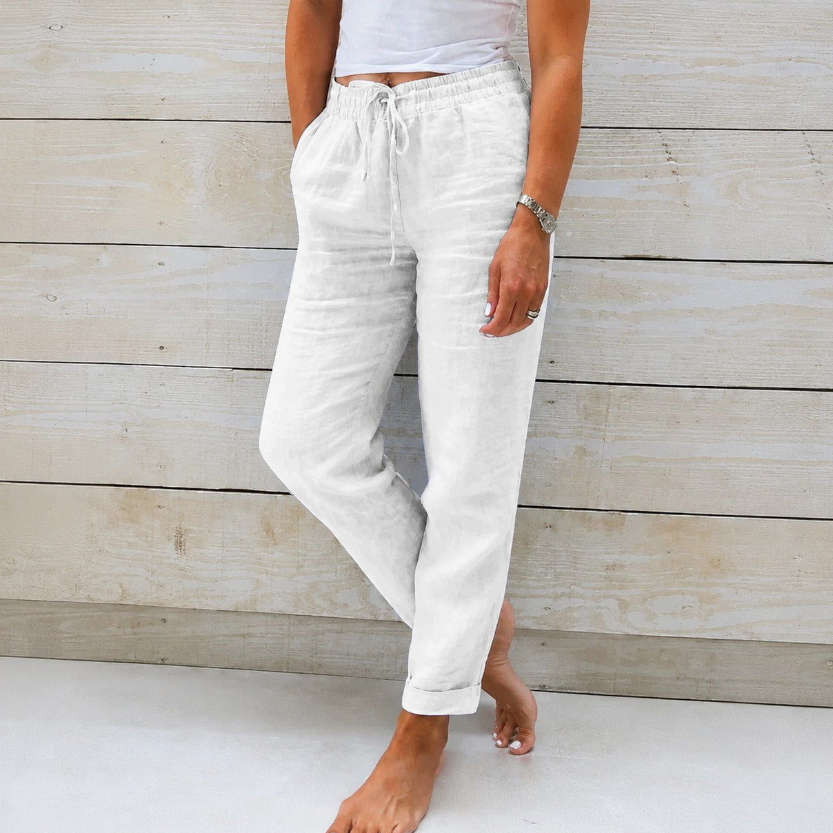 Dyan - Damenhose mit Kordelzug für einen entspannten Look