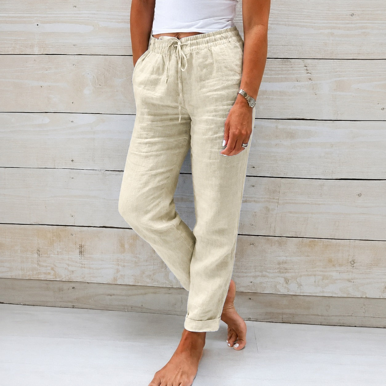 Dyan - Damenhose mit Kordelzug für einen entspannten Look
