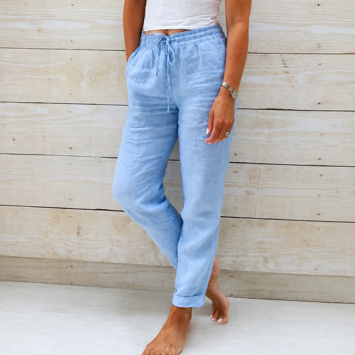 Dyan - Damenhose mit Kordelzug für einen entspannten Look