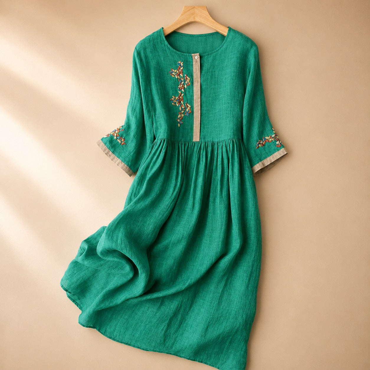 Laura - Lässiges Boho-Kleid mit Bestickung
