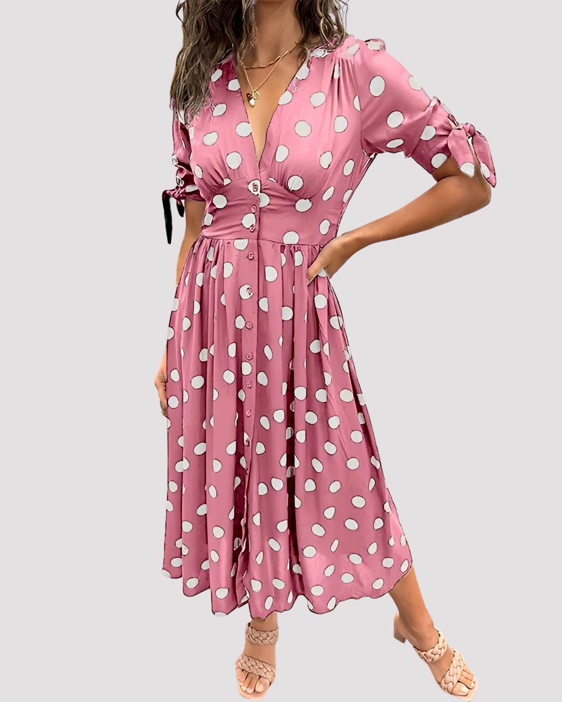 Nicole - Elegantes Punktkleid