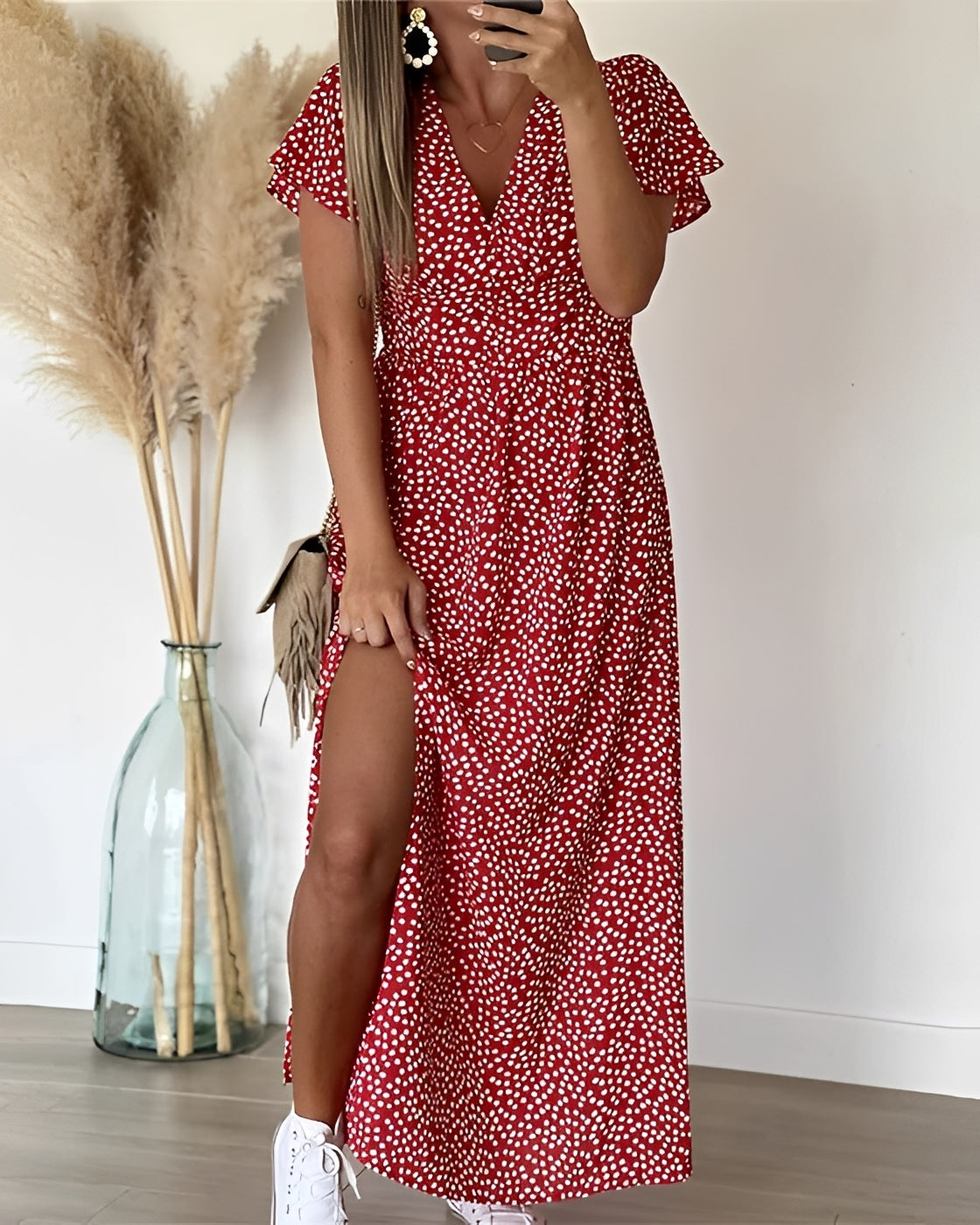 Tina - Schickes Kleid mit Schlitz