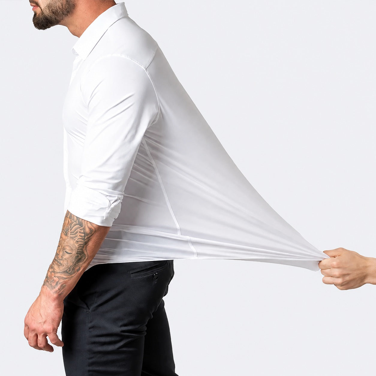 Hugo - Bequemes Herrenhemd aus flexiblem Stoff