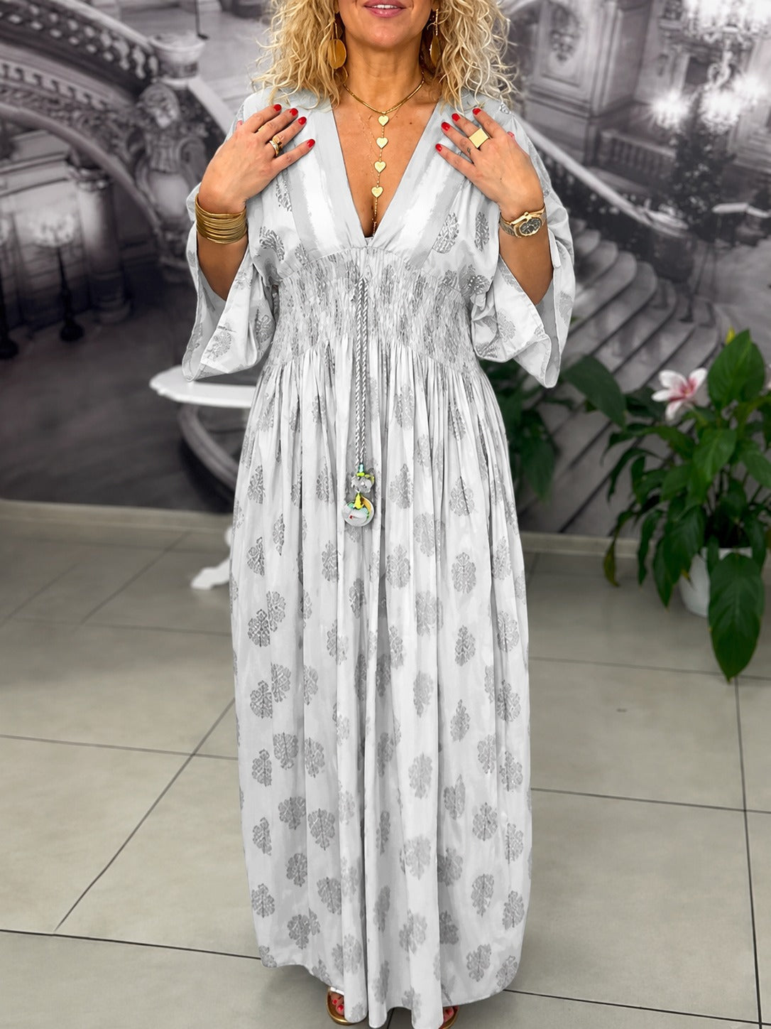 Leonie - Elegantes, weites Maxi-Kleid