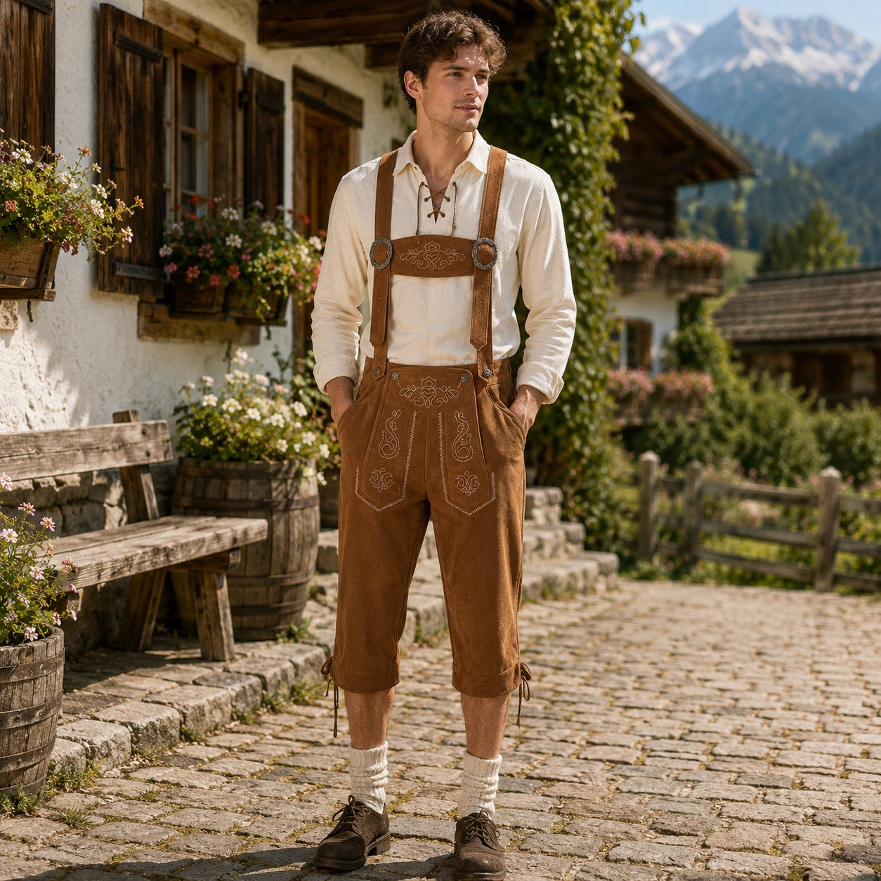 Blake - Klassische festliche Oktoberfest-Bermuda-Shorts