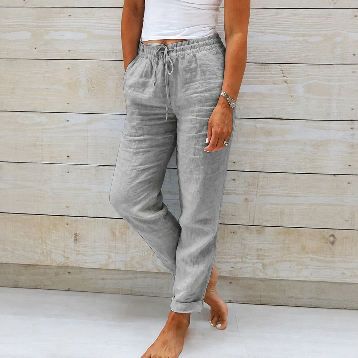 Dyan - Damenhose mit Kordelzug für einen entspannten Look