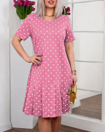Amira - Lockeres Punktmuster-Kleid