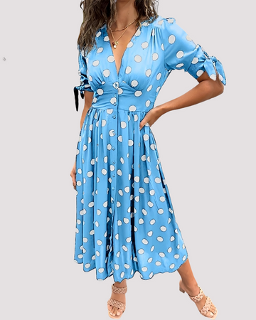 Nicole - Elegantes Punktkleid