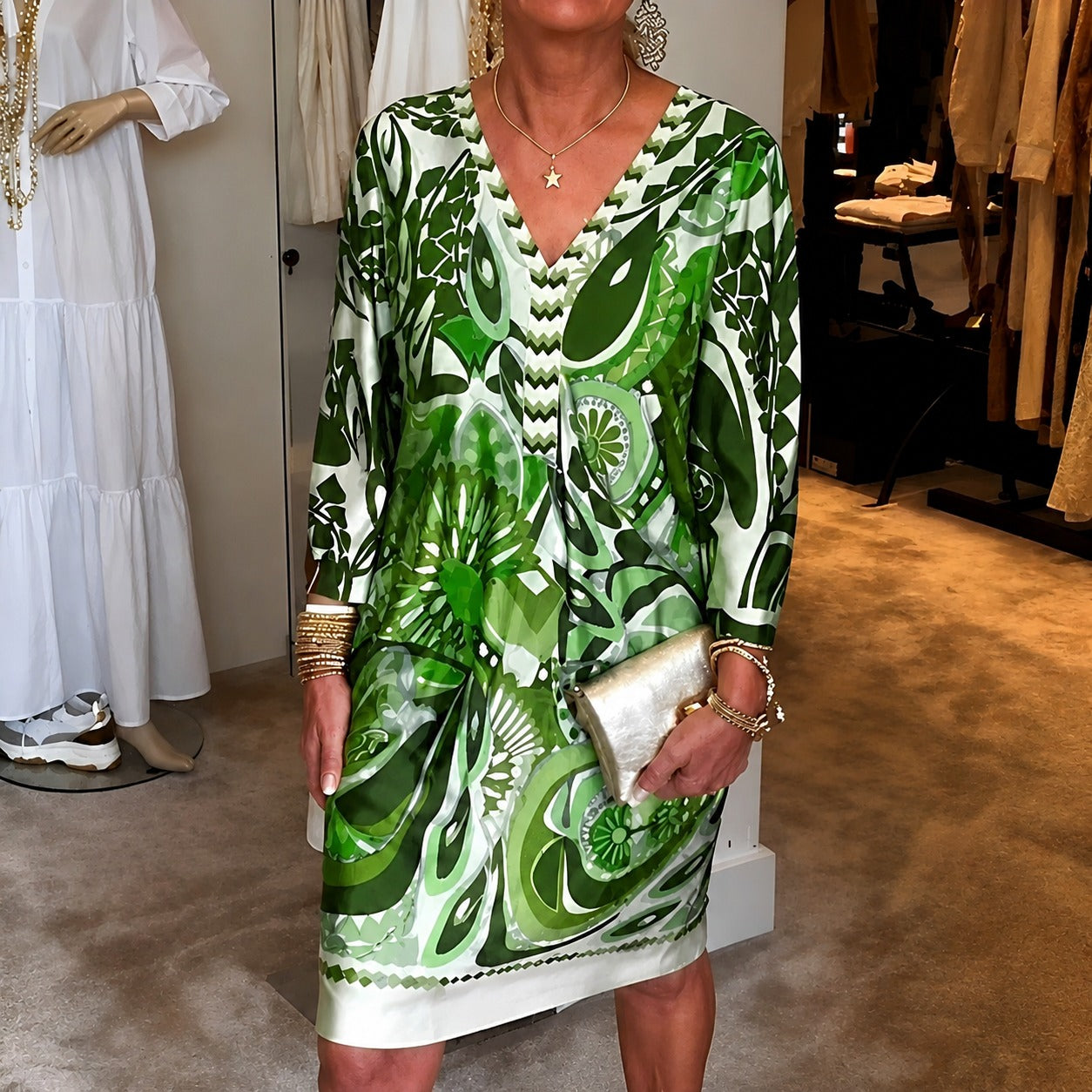 Talia - Elegantes Kleid mit Muster