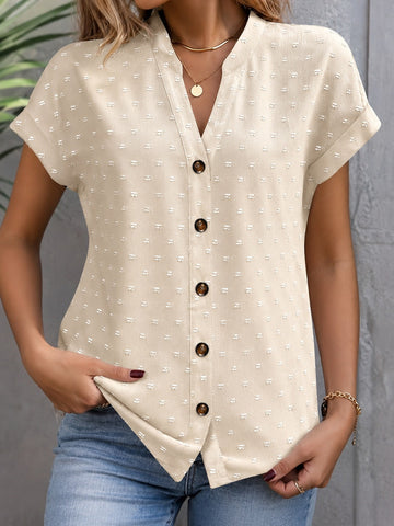 Cardena - Modische Bluse mit Entspannten Schultern