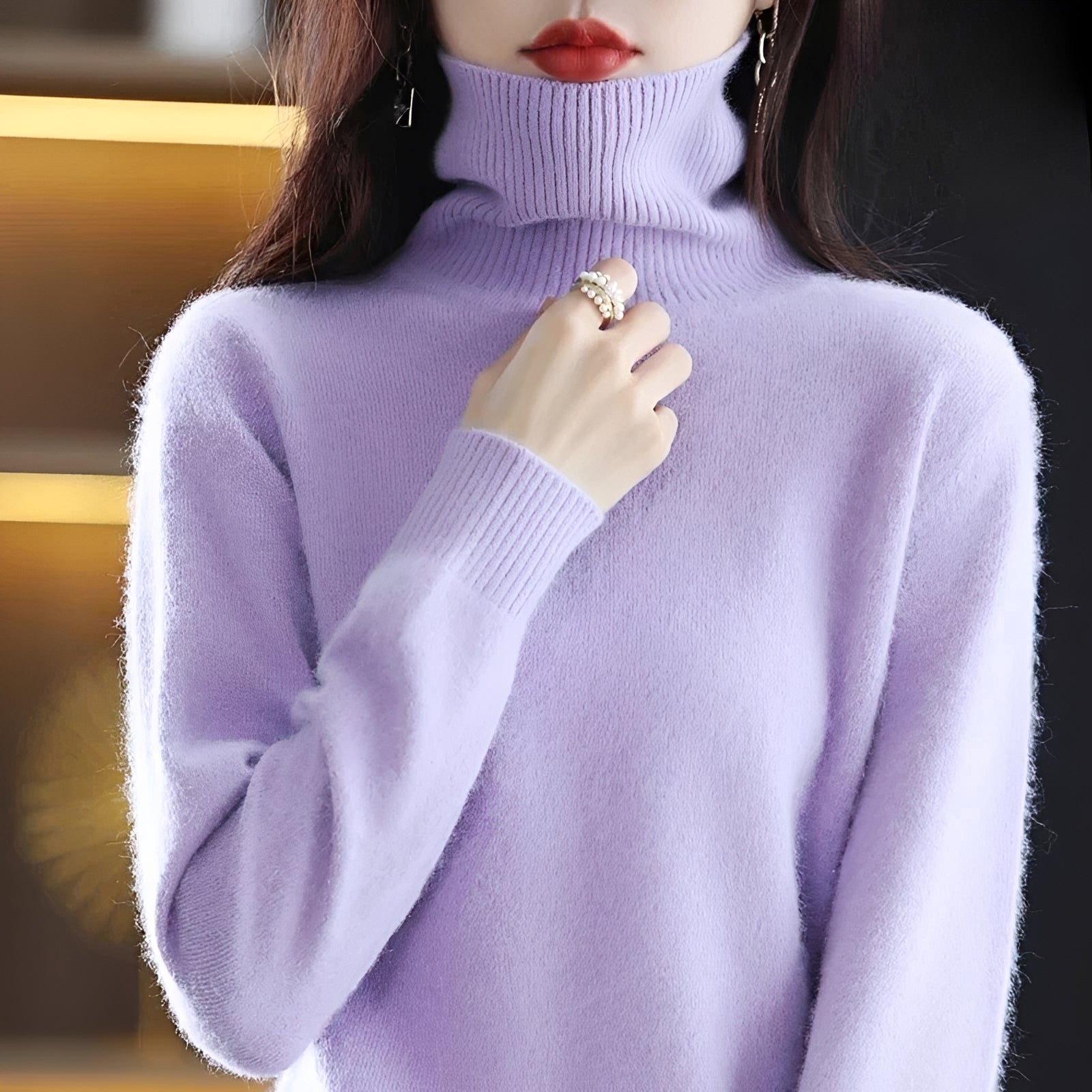 Letizia - Eleganter Rollkragenpullover