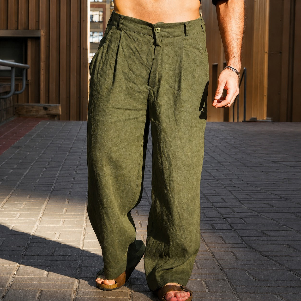 Brandon - Weite Hose mit luftigem Bein