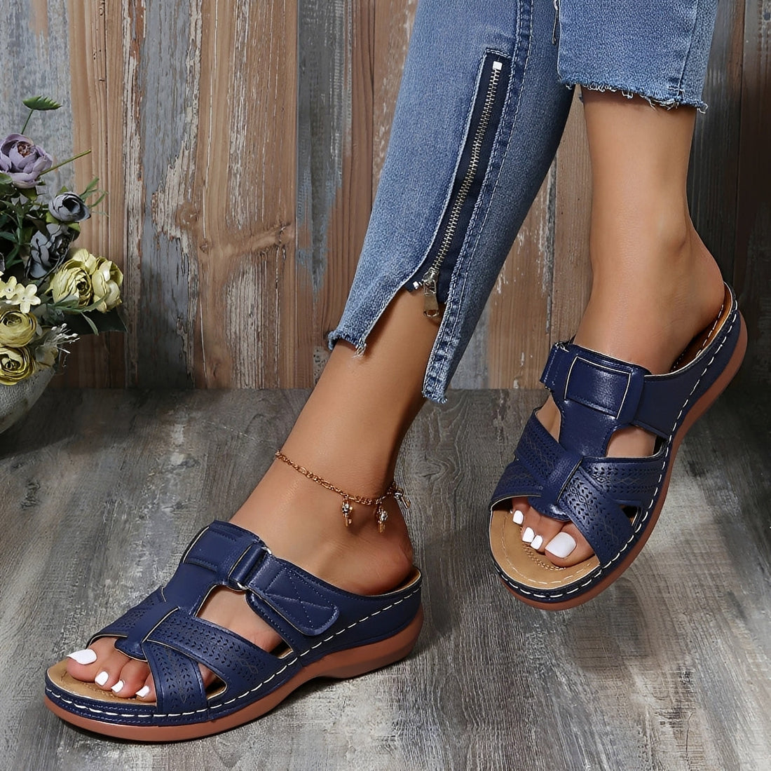 Elouise - Komfortable Sandalen mit anpassbaren Riemen