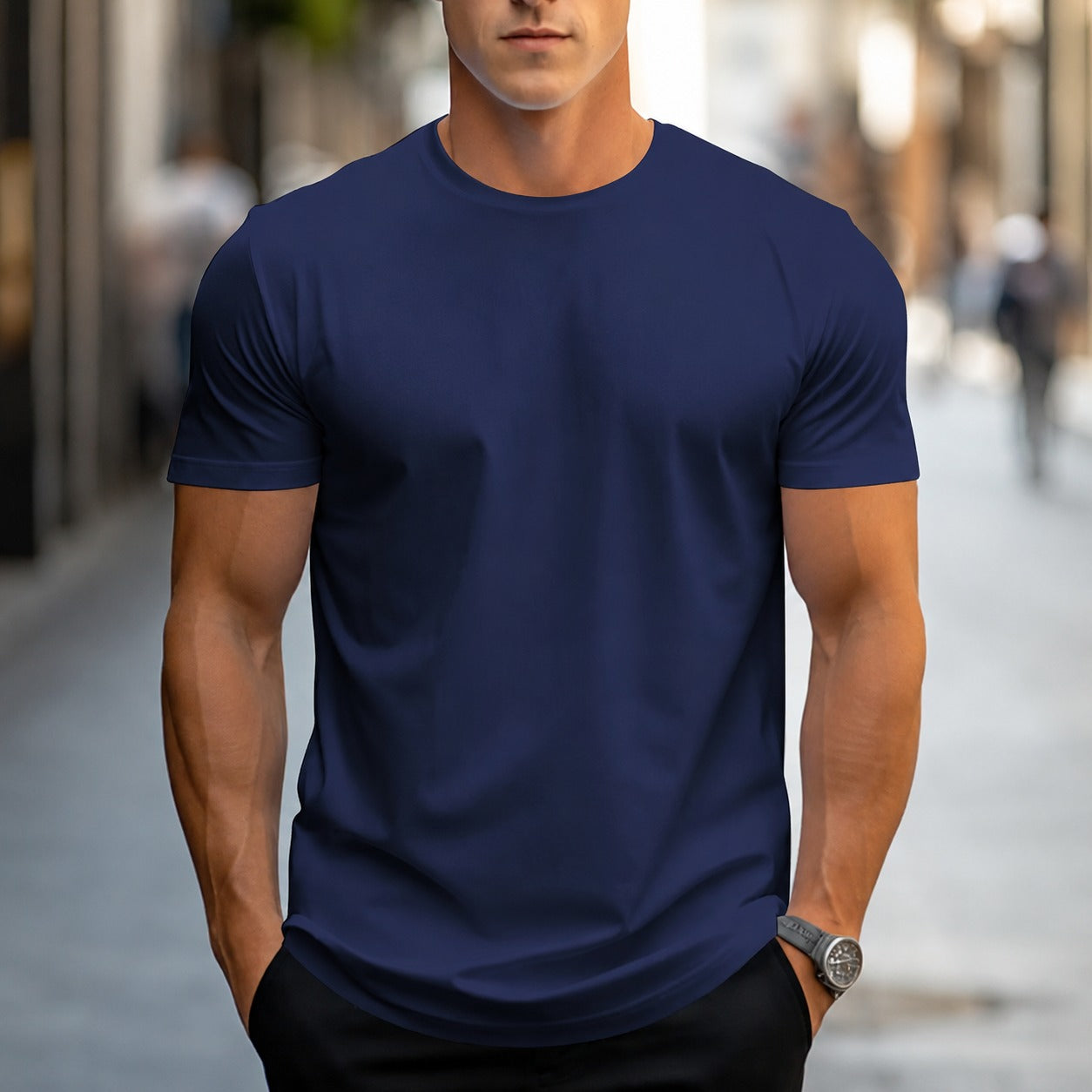 Owen - Legeres, unifarbenes Herren-T-Shirt