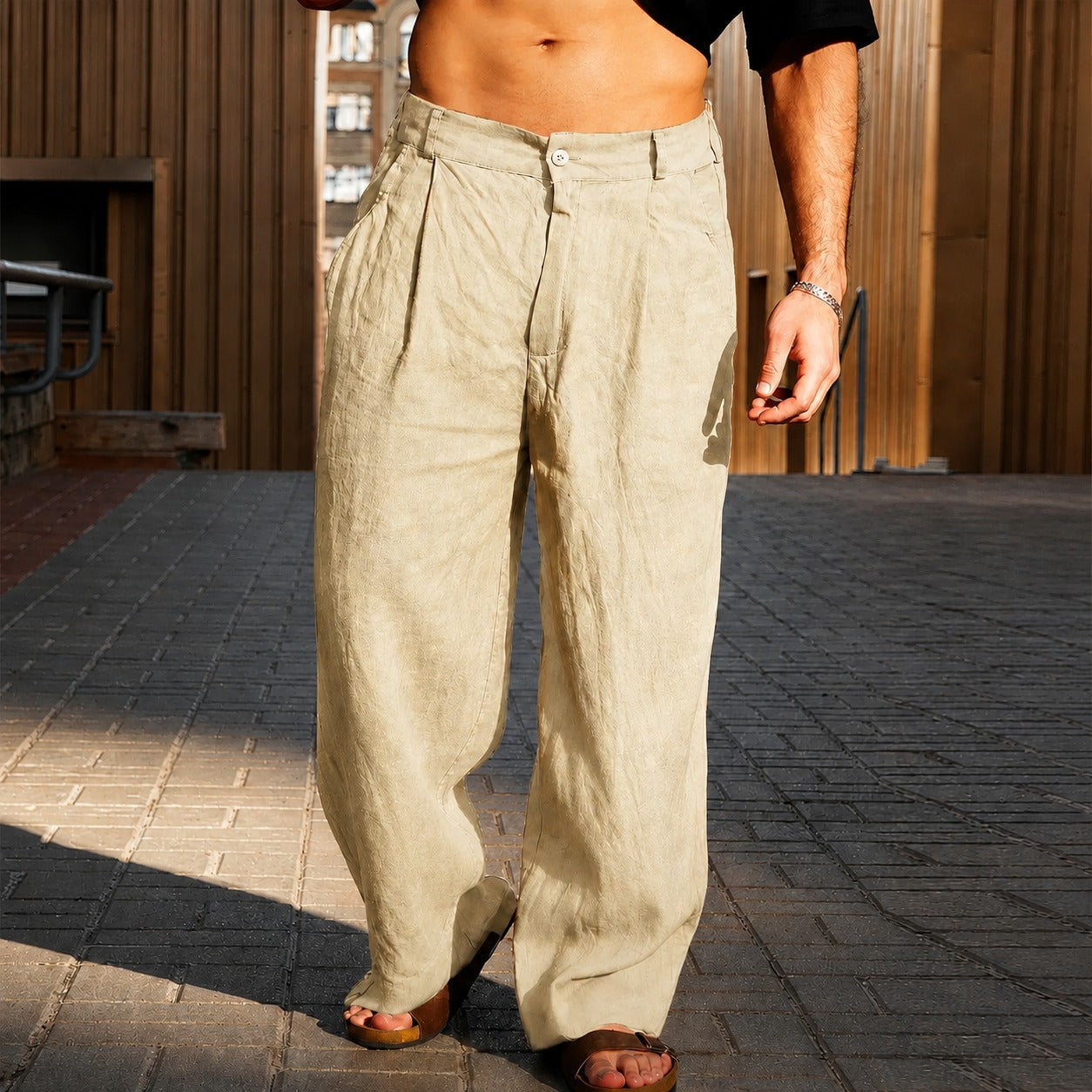 Brandon - Weite Hose mit luftigem Bein