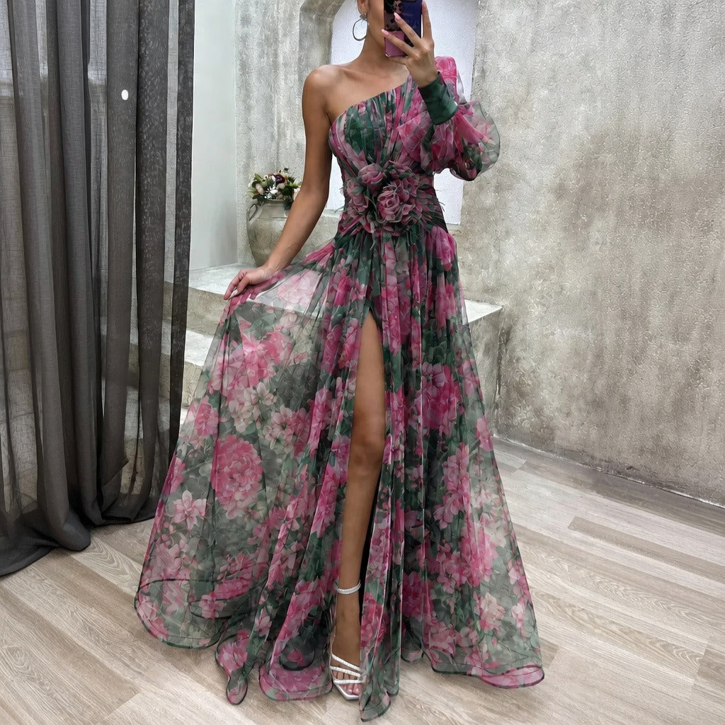 Rowe - Elegantes Blumen-Maxikleid